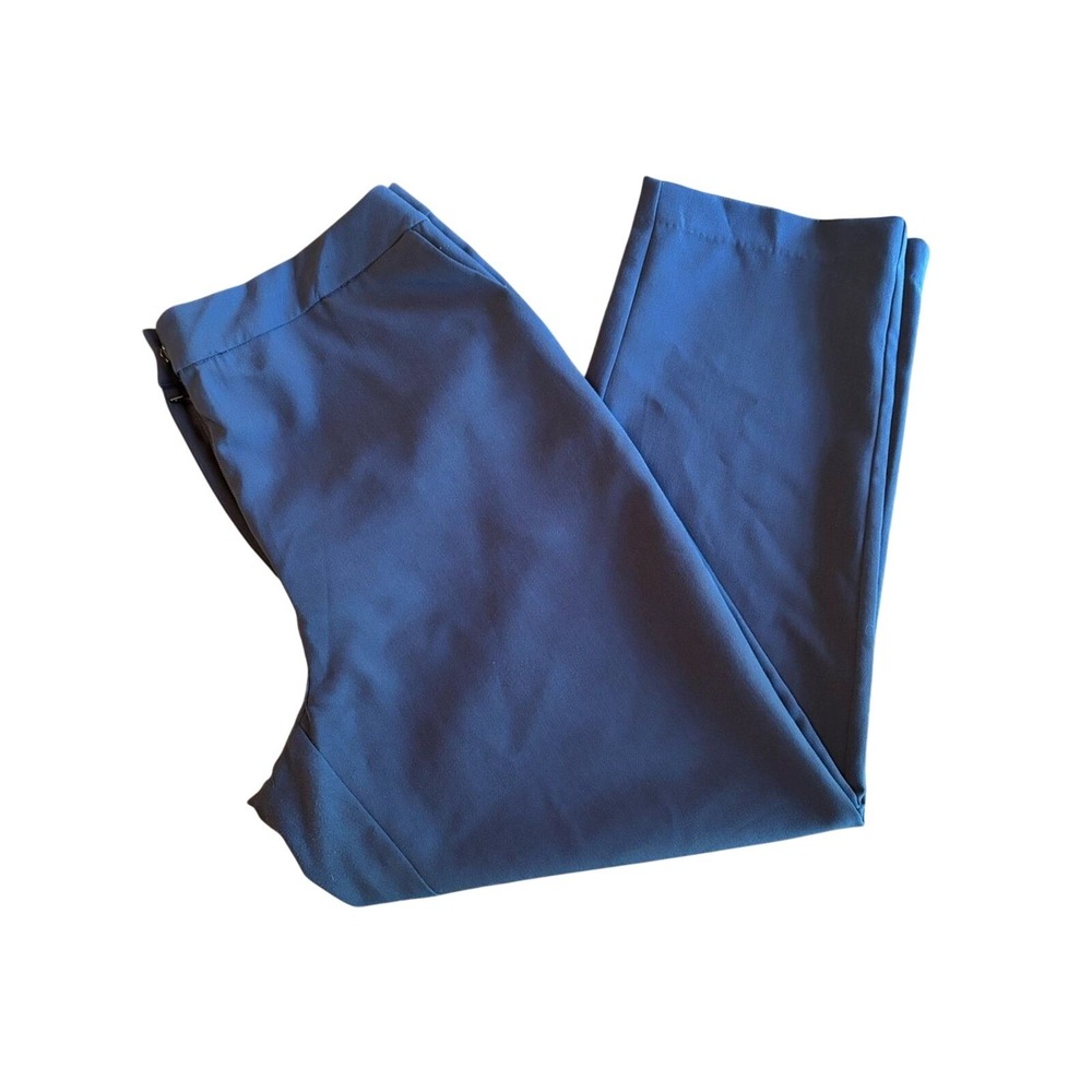 Navy Blue Trousers Women's |Shoulder Brand Designer Workwear Stretch Size 46